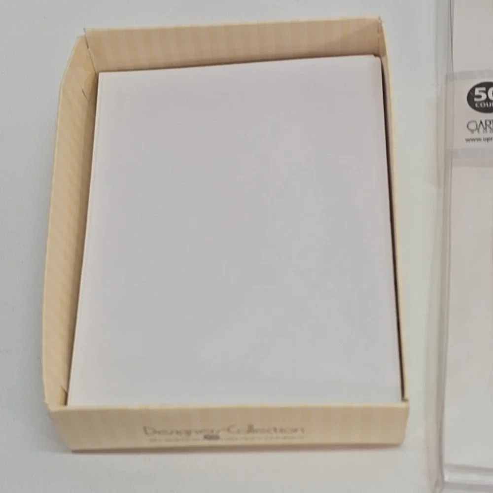 Gartner Studios VELLUM & RIBBON Accessory Kit - 50 count - WHITE 3+ Packs